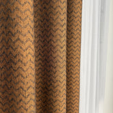 CHEVRINA Curtains – Chevron Wool Look Drapes in Terra Cotta